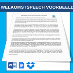 Welkomstspeech voor studenten gratis en premium templates