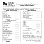 Household Budgeting Sheet gratis en premium templates