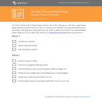 Inbound Marketing Action Plan Checklist gratis en premium templates