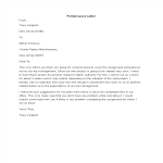 Sample Formal Leave Letter gratis en premium templates