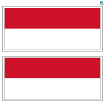 template topic preview image Indonesia printable flag