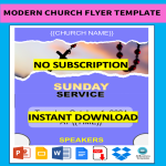 template topic preview image Modern Church Flyer