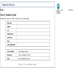 Donation Receipt in Excel gratis en premium templates