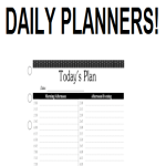 template topic preview image Daily Planner Printable