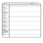 template topic preview image Elementary Weekly Lesson Plan