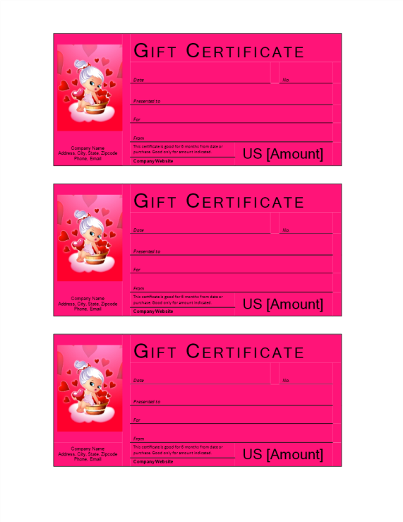 template preview imagePink Valentine Gift Card