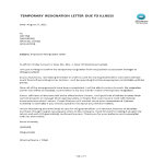 Sample Temporary Resignation Letter gratis en premium templates