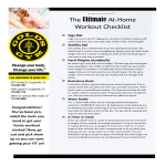 Home Workout Checklist gratis en premium templates