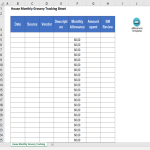 template topic preview image House Monthly Grocery Tracking Sheet