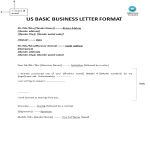 Basic Business Letter gratis en premium templates