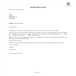 Interview Letter gratis en premium templates