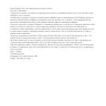 template topic preview image Application Letter for Marketing Associate