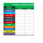 Social Media Schedule gratis en premium templates