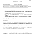 Website Art License Agreement gratis en premium templates