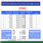 template preview imageRisk & Return Optimization In Project Selection