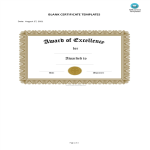 Blank Certificate Template gratis en premium templates