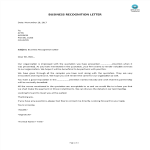 template topic preview image Business Recognition Letter