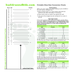 Printable Newborn Shoe Size Chart gratis en premium templates