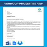 Product Promotiebrief voorbeeld gratis en premium templates