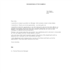 Resignation Thank You Letter To Manager gratis en premium templates