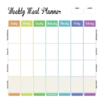 Printable Weekly Meal Planner gratis en premium templates