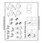 Printable Preschool Counting Worksheets gratis en premium templates