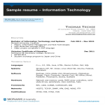 Information Technology Professional Resume gratis en premium templates