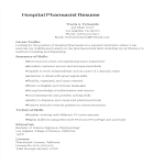 template topic preview image Hospital Pharmacist Resume