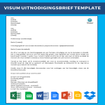 template topic preview image Visum Uitnodigingsbrief Template
