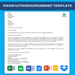 Visum Uitnodigingsbrief Template gratis en premium templates