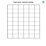 Large Graph Paper 1 Inch Squares gratis en premium templates