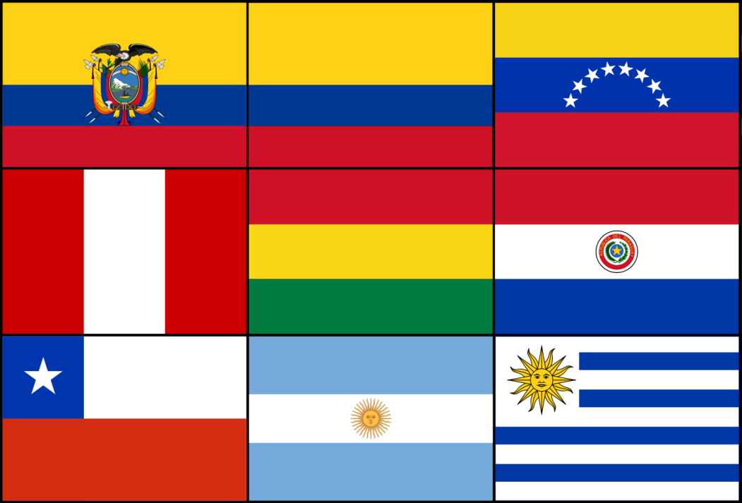 template topic preview image South-American printable flags template
