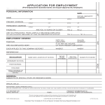 template topic preview image Blank Employment Application Form sample