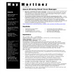template topic preview image Retail Store Manager Resume
