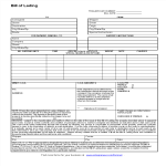 Bill Of Lading gratis en premium templates