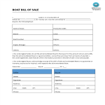 template topic preview image Printable Bill Of Sale boat