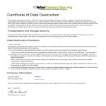 template preview imageCertificate Of Data Destruction