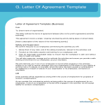 Letter Of Agreement sample gratis en premium templates