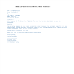 Bank Fund Transfer Letter Format gratis en premium templates