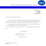 Credit Reference Letter gratis en premium templates