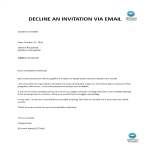 Rejection invitation to speak gratis en premium templates