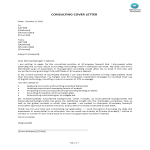 Consulting Cover Letter gratis en premium templates