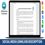 Social Media Manager Job Description gratis en premium templates