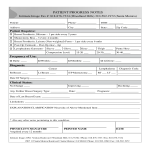 Progress Note gratis en premium templates