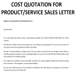 Quotation Cover Letter gratis en premium templates