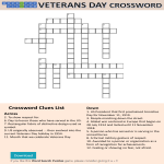 Veterans Day Crossword Puzzle gratis en premium templates