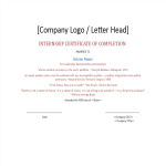 template preview imageInternship Certificate Letter