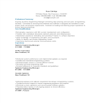 Software Engineering Manager Resume gratis en premium templates