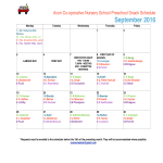 Vorschaubild der VorlagePreschool Snack Schedule