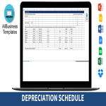 template preview imageDepreciation schedule template example